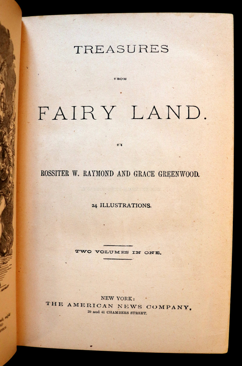 1879 Rare Victorian Book ~ Treasures from FAIRY LAND by Raymond and Greenwood.