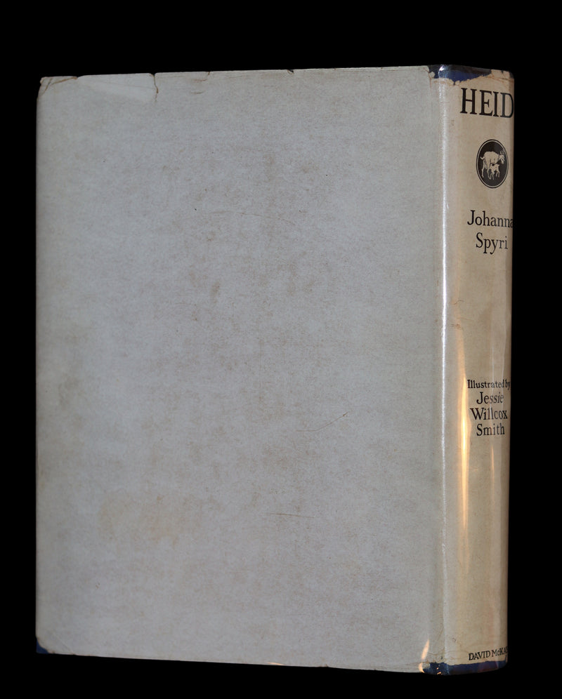 1922 Scarce Book with Dust jacket - HEIDI by Johanna Spyri illustrated by Jessie Willcox Smith.