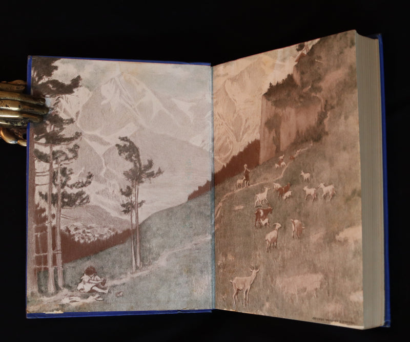 1922 Scarce Book with Dust jacket - HEIDI by Johanna Spyri illustrated by Jessie Willcox Smith.