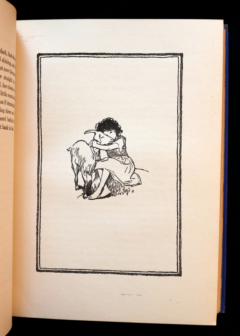 1922 Scarce Book with Dust jacket - HEIDI by Johanna Spyri illustrated by Jessie Willcox Smith.