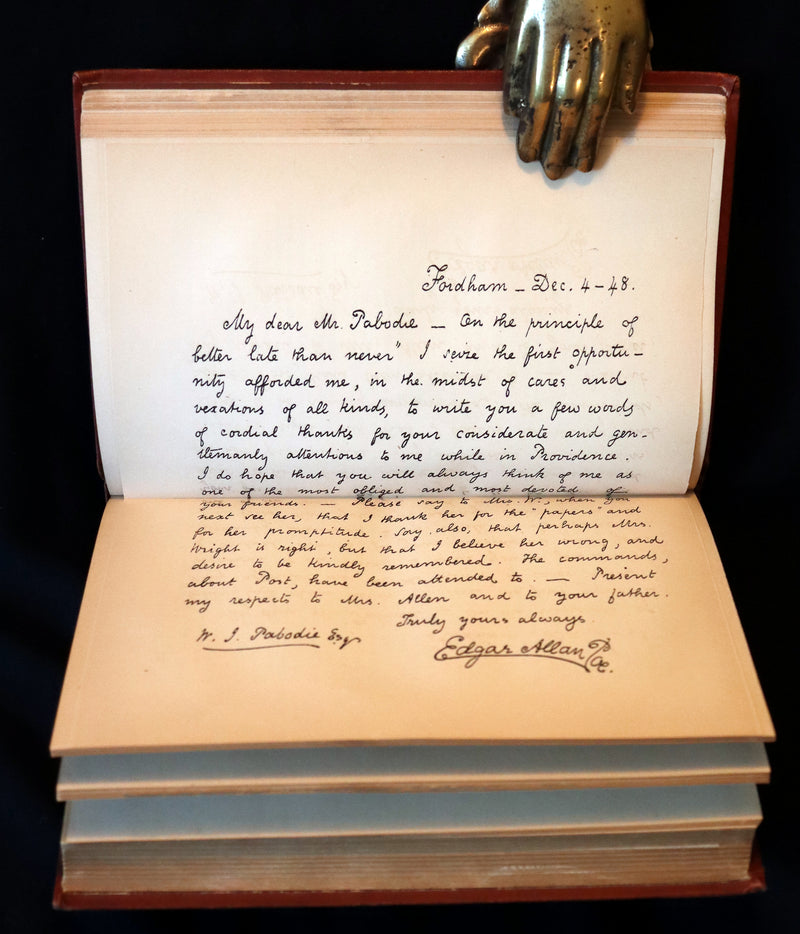 1876 Rare First Memorial Edition - Poems and Essays of Edgar Allan Poe (The Raven, Lenore, Ulalume, ...).