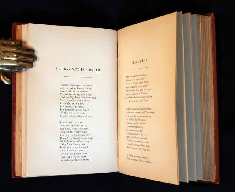 1876 Rare First Memorial Edition - Poems and Essays of Edgar Allan Poe (The Raven, Lenore, Ulalume, ...).