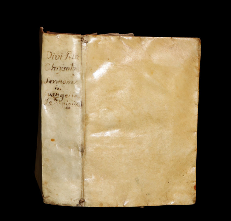 1636 Scarce Latin vellum Book - Peter Chrysologus - Sermons on Christian life in fifth-century Ravenna (Italy).