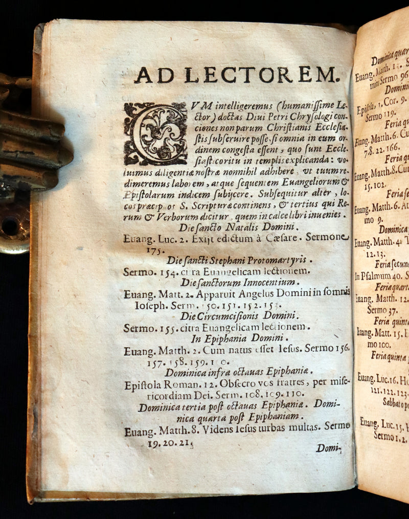 1636 Scarce Latin vellum Book - Peter Chrysologus - Sermons on Christian life in fifth-century Ravenna (Italy).