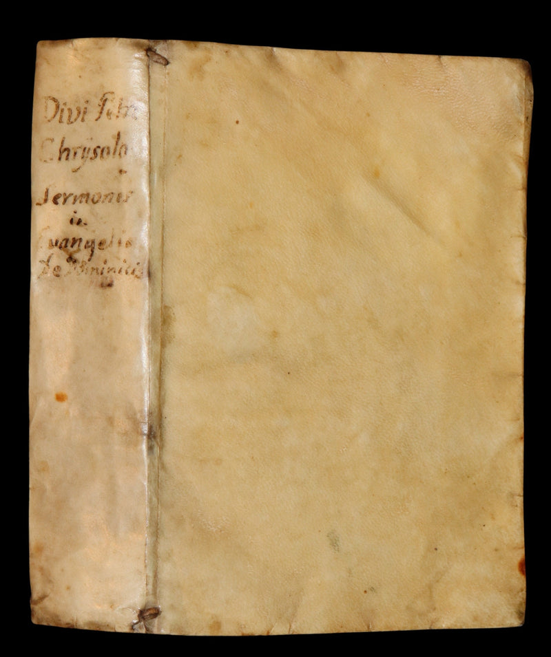 1636 Scarce Latin vellum Book - Peter Chrysologus - Sermons on Christian life in fifth-century Ravenna (Italy).
