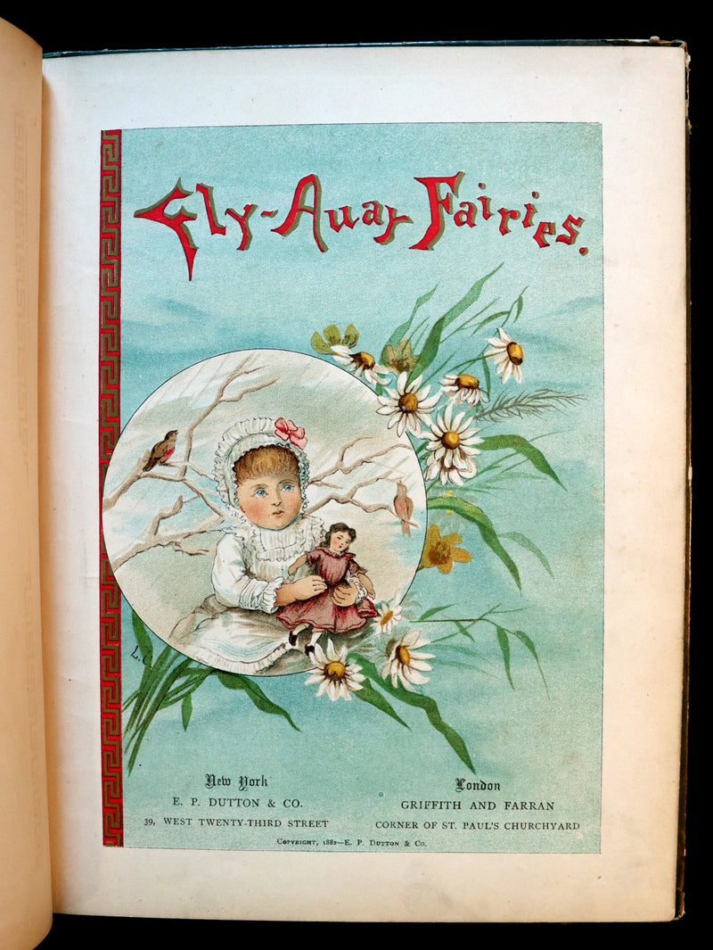 1882 Scarce Victorian FAIRY Book ~ LOUISE CLARKSON FLY-AWAY FAIRIES AND BABY-BLOSSOMS. First Edition.