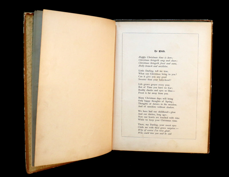 1882 Scarce Victorian FAIRY Book ~ LOUISE CLARKSON FLY-AWAY FAIRIES AND BABY-BLOSSOMS. First Edition.