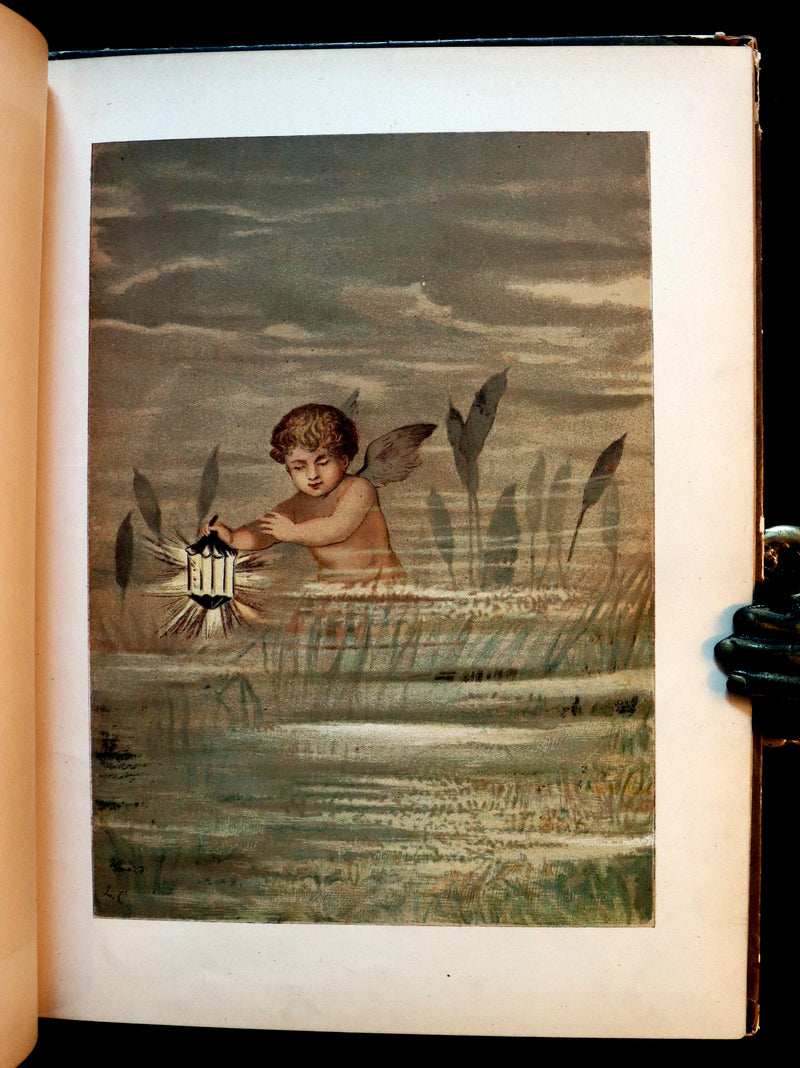 1882 Scarce Victorian FAIRY Book ~ LOUISE CLARKSON FLY-AWAY FAIRIES AND BABY-BLOSSOMS. First Edition.
