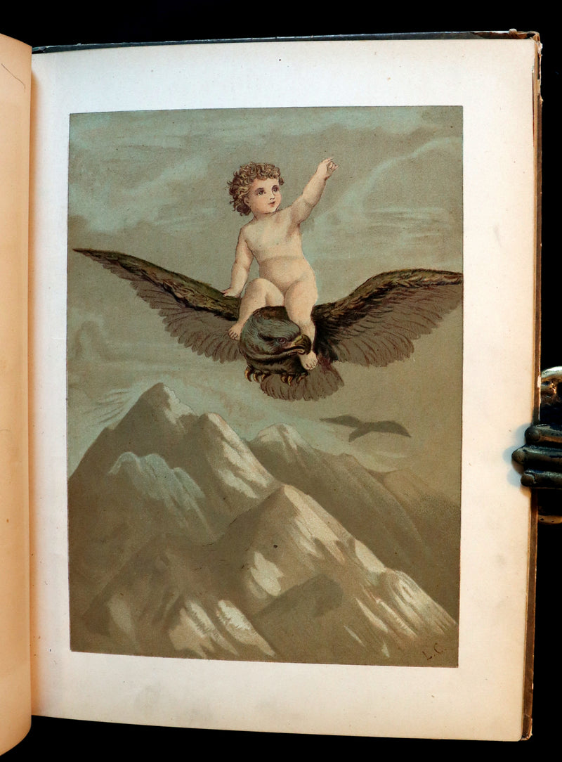 1882 Scarce Victorian FAIRY Book ~ LOUISE CLARKSON FLY-AWAY FAIRIES AND BABY-BLOSSOMS. First Edition.