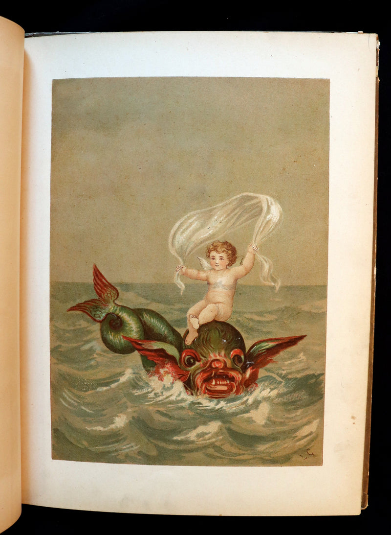 1882 Scarce Victorian FAIRY Book ~ LOUISE CLARKSON FLY-AWAY FAIRIES AND BABY-BLOSSOMS. First Edition.