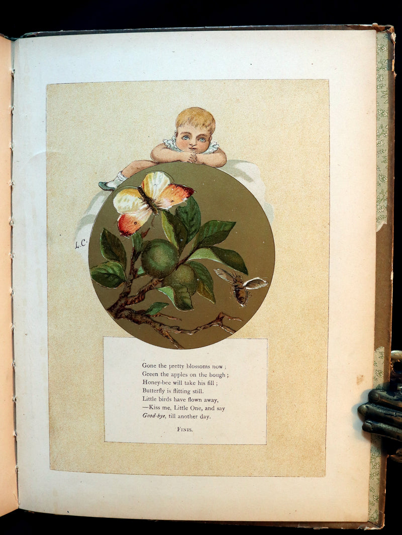 1882 Scarce Victorian FAIRY Book ~ LOUISE CLARKSON FLY-AWAY FAIRIES AND BABY-BLOSSOMS. First Edition.