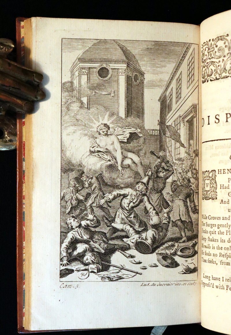 1768 Rare Medical Poetry Book - The Dispensary - A Poem in Six Cantos by Sir Samuel Garth, illustrated.