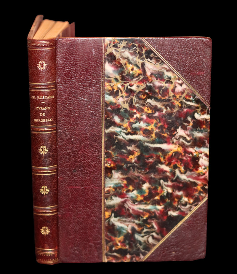 1898 Rare French Book - Cyrano de Bergerac by Edmond Rostand. First Edition, early printing.