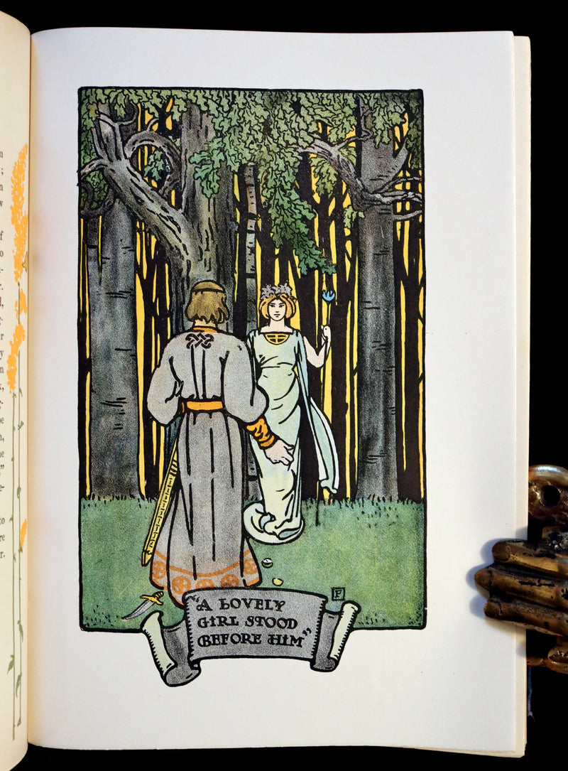 1903 Scarce First Edition - The GOLDENROD FAIRY BOOK illustrated by Charles Buckles Falls.