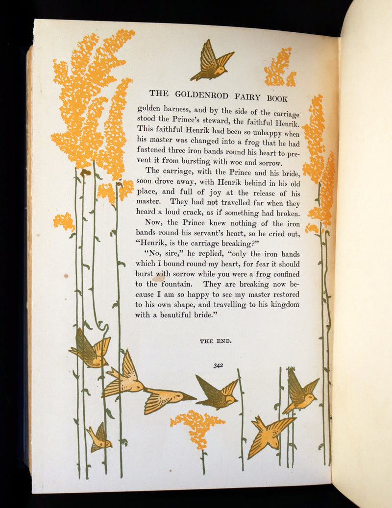 1903 Scarce First Edition - The GOLDENROD FAIRY BOOK illustrated by Charles Buckles Falls.