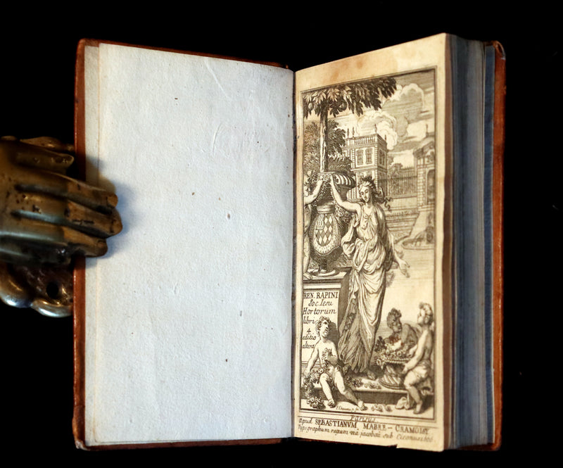 1666 Rare Latin Book - Rene Rapin's celebrated poem on GARDENS - Hortorum libri IV.