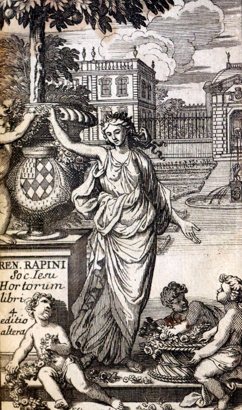 1666 Rare Latin Book - Rene Rapin's celebrated poem on GARDENS - Hortorum libri IV.