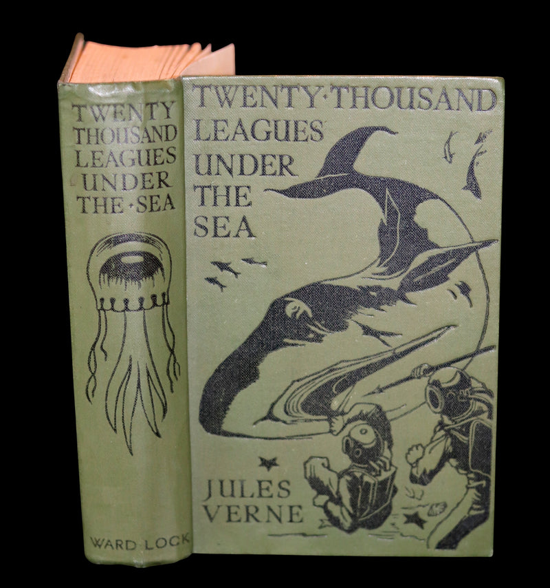 1920 Rare Book - Twenty Thousand Leagues Under the Sea by Jules Verne.