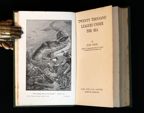 1920 Rare Book - Twenty Thousand Leagues Under the Sea by Jules Verne.
