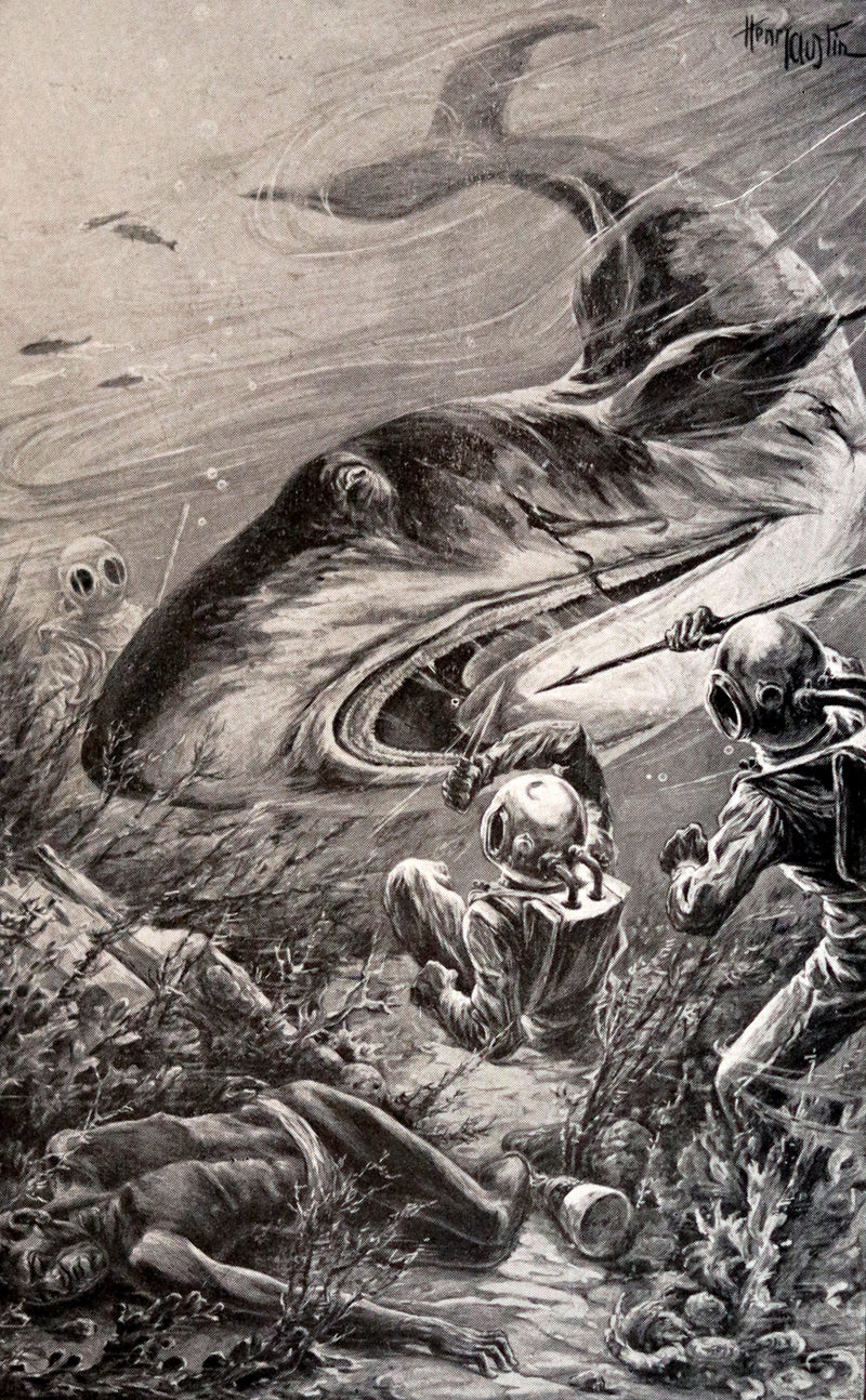 1920 Rare Book - Twenty Thousand Leagues Under the Sea by Jules Verne.