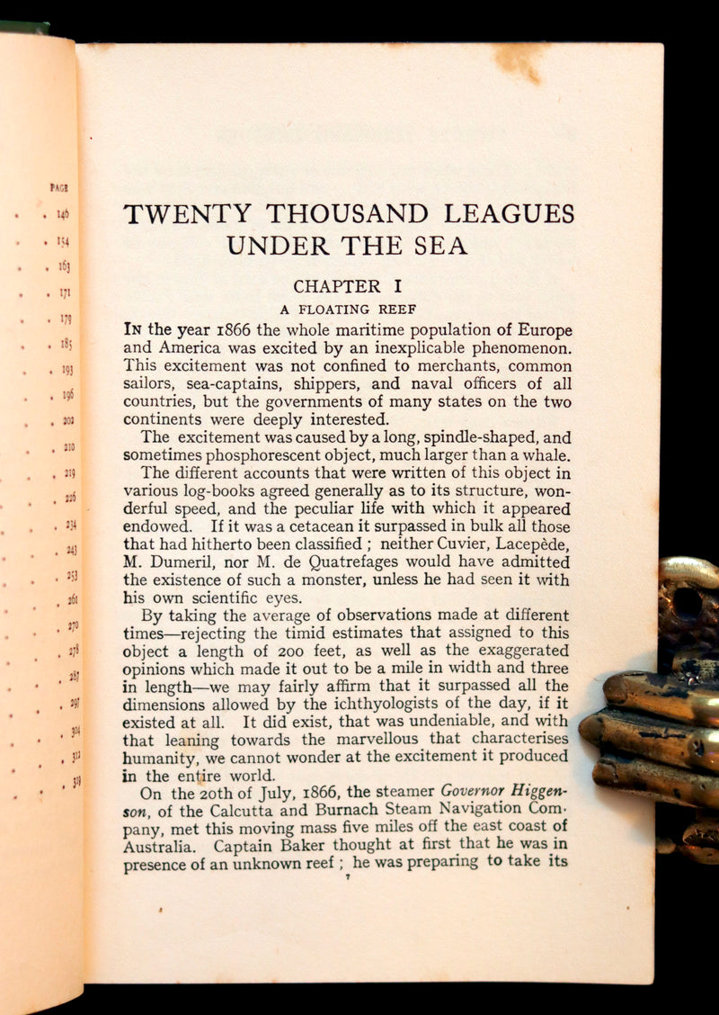 1920 Rare Book - Twenty Thousand Leagues Under the Sea by Jules Verne.