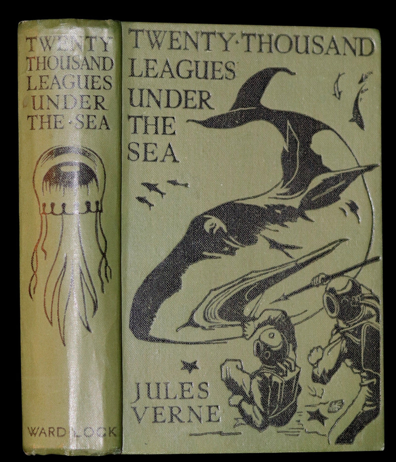 1920 Rare Book - Twenty Thousand Leagues Under the Sea by Jules Verne.