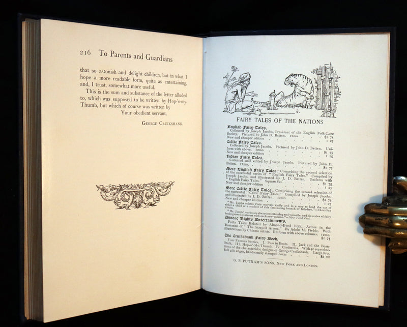 1897 Scarce First Edition - The CRUIKSHANK FAIRY BOOK - Four Famous Stories Illustrated.