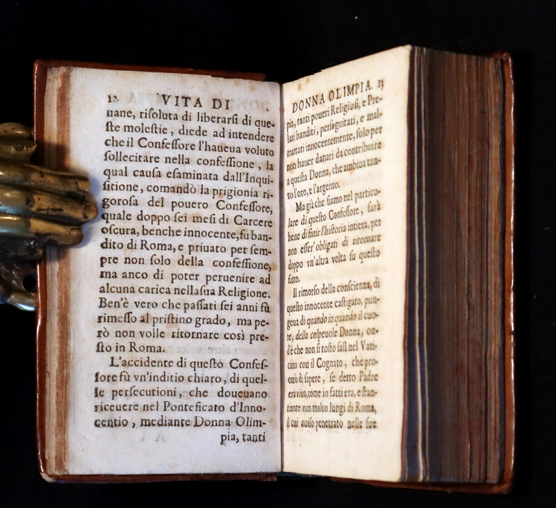 1667 Rare Italian Book - Life Of Donna Olimpia Maldachini - Vita di Donna Olimpia Maldachini.