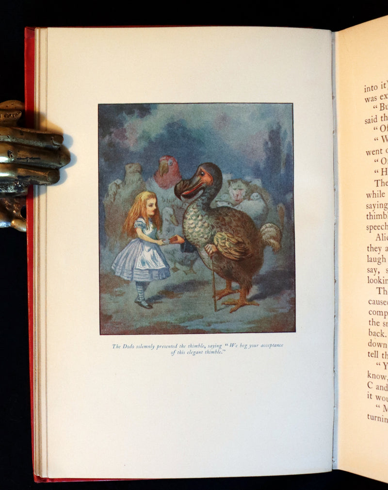 1911 Scarce First COLOR illustrated Edition - Alice's Adventures in Wonderland & Through the Looking-Glass.