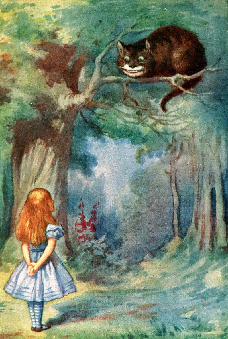 1911 Scarce First COLOR illustrated Edition - Alice's Adventures in Wonderland & Through the Looking-Glass.