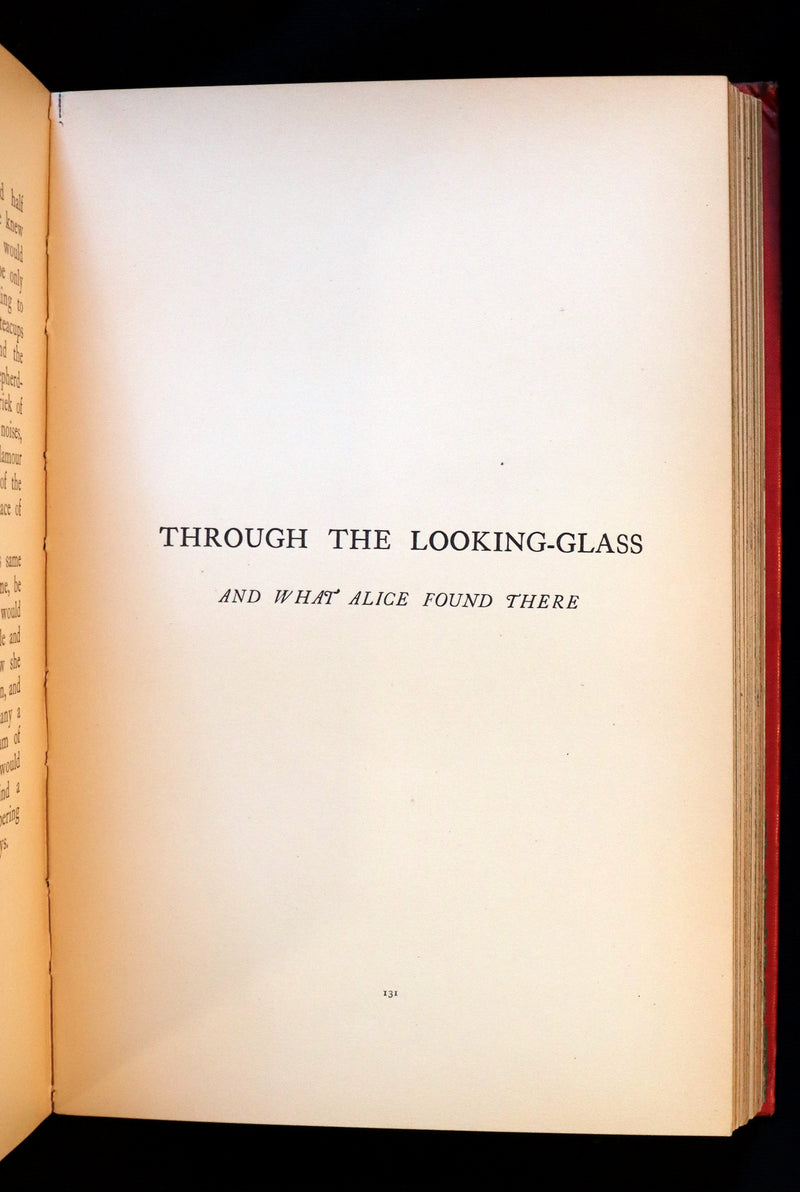 1911 Scarce First COLOR illustrated Edition - Alice's Adventures in Wonderland & Through the Looking-Glass.