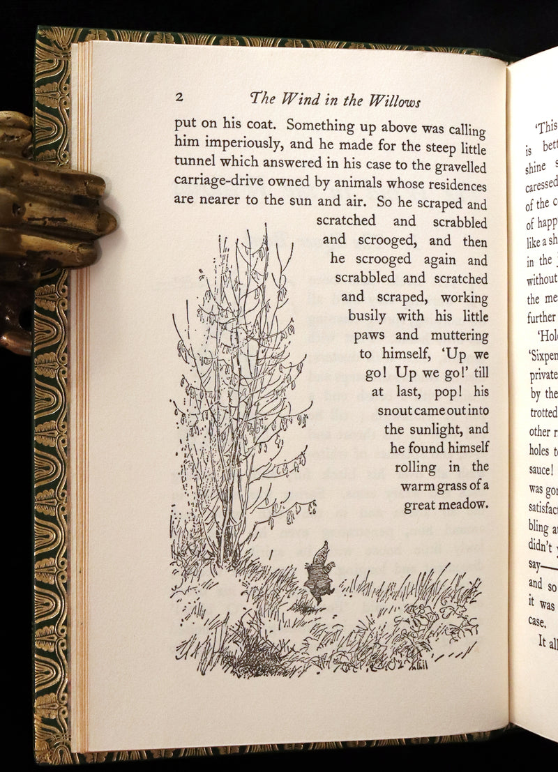 1978 Beautifully Illustrated by Shepard & bound by Bayntun - THE WIND IN THE WILLOWS by Kenneth Grahame.