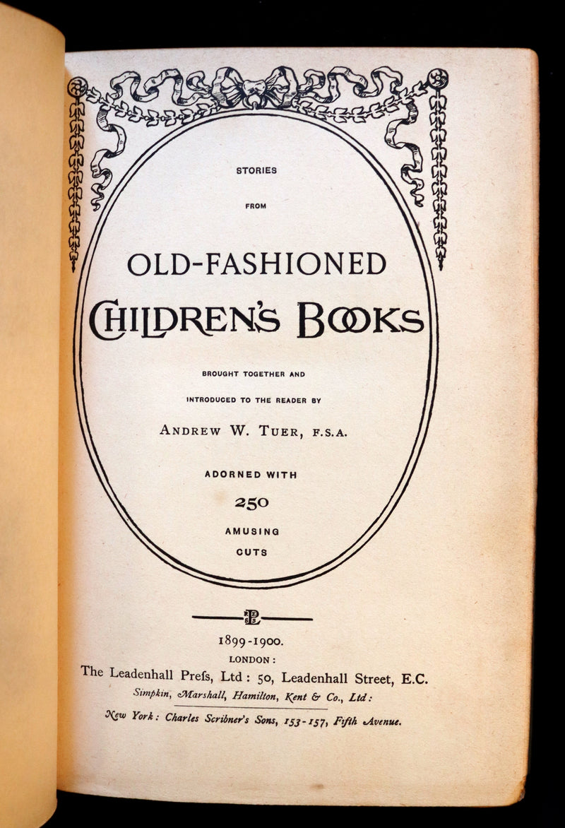 1899 Rare 1stED in a Bayntun Binding - Stories from Old-Fashioned Children's Books by Tuer.