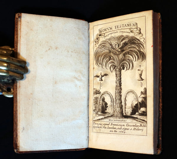 1664 Rare Latin Bible - Novum Jesu Christi Testamentum - New Testament.