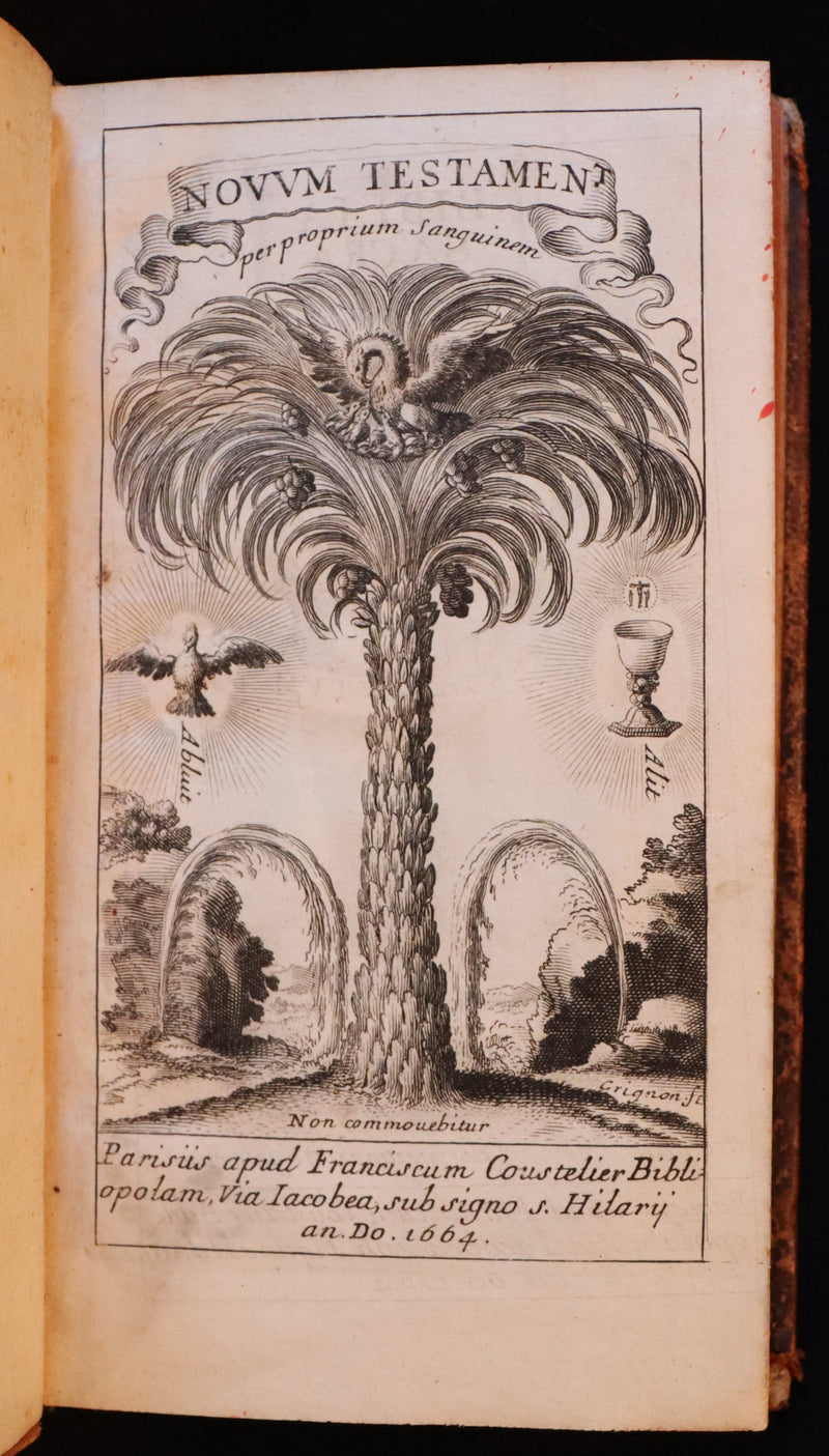 1664 Rare Latin Bible - Novum Jesu Christi Testamentum - New Testament.