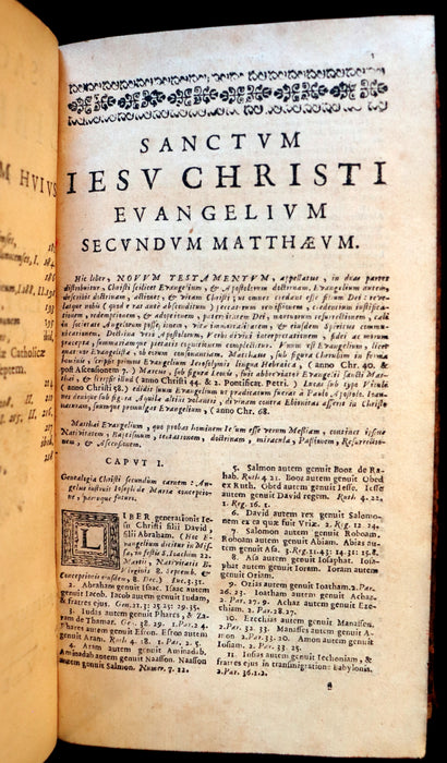 1664 Rare Latin Bible - Novum Jesu Christi Testamentum - New Testament.