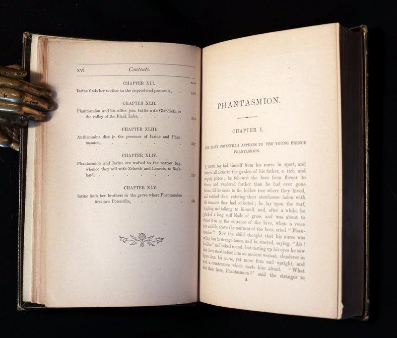 1874 Rare Book - PHANTASMION a FAIRY TALE by Sara Coleridge Signed by Lord Coleridge.