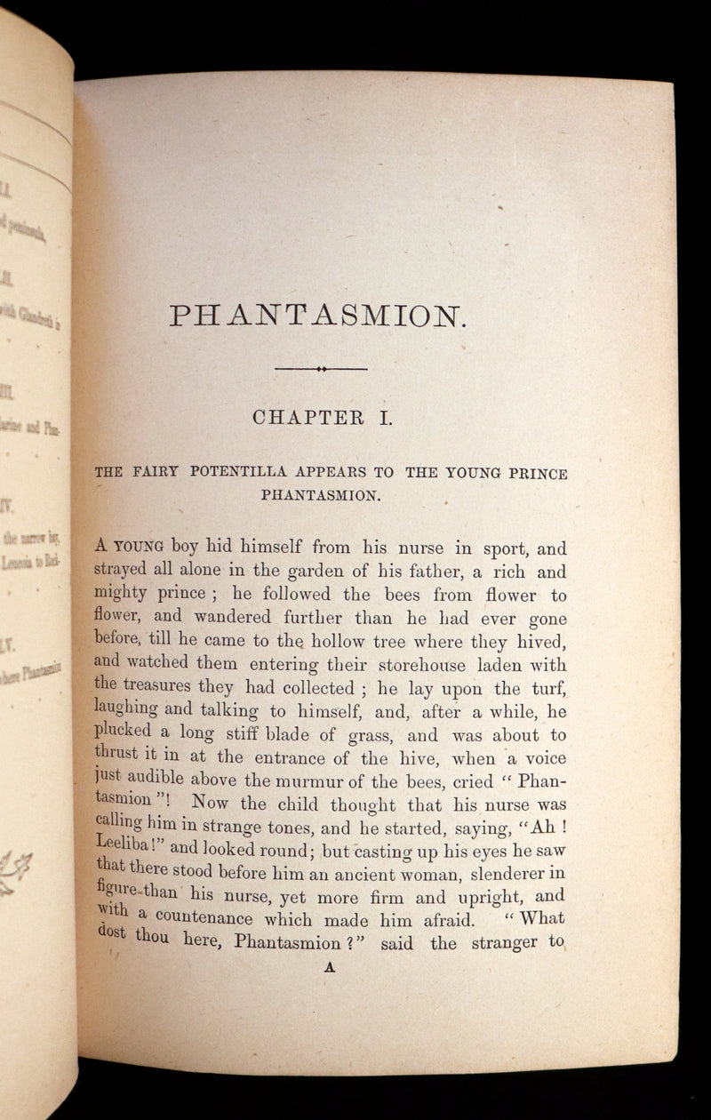 1874 Rare Book - PHANTASMION a FAIRY TALE by Sara Coleridge Signed by Lord Coleridge.