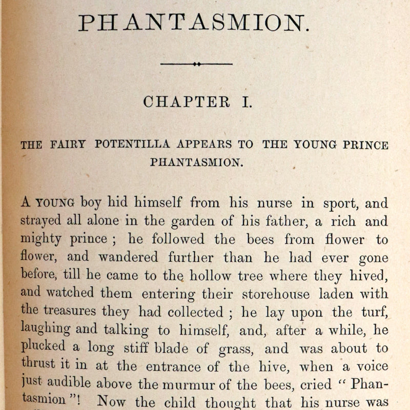 1874 Rare Book - PHANTASMION a FAIRY TALE by Sara Coleridge Signed by Lord Coleridge.