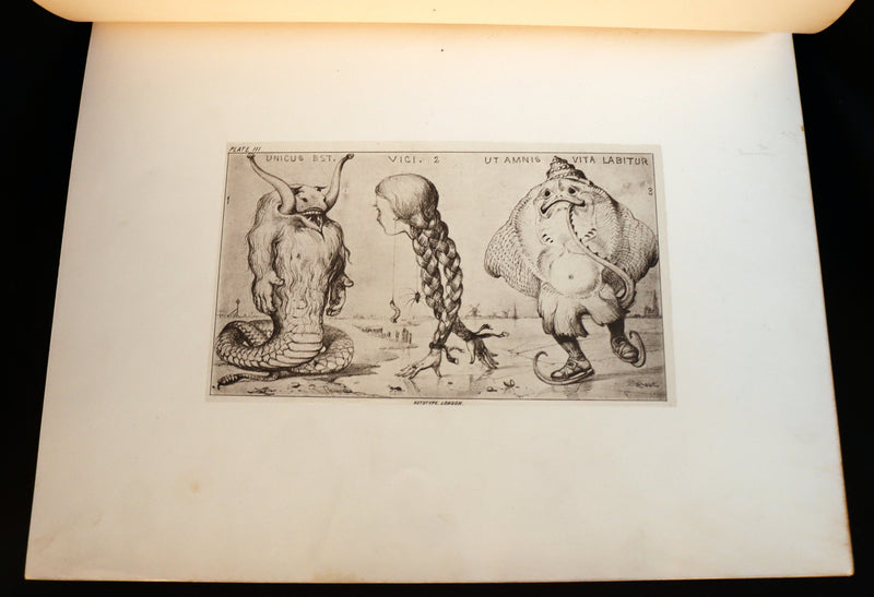 1872 Scarce First Edition - GROTESQUE ANIMALS Invented, Drawn and Described by E.W. Cooke.