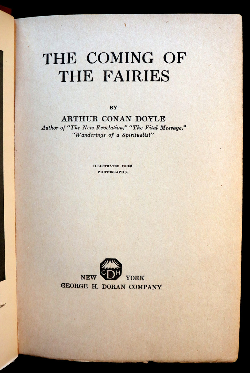 1922 Scarce First Edition on Cottingley FAIRIES - Arthur Conan DOYLE - The Coming of the Fairies.