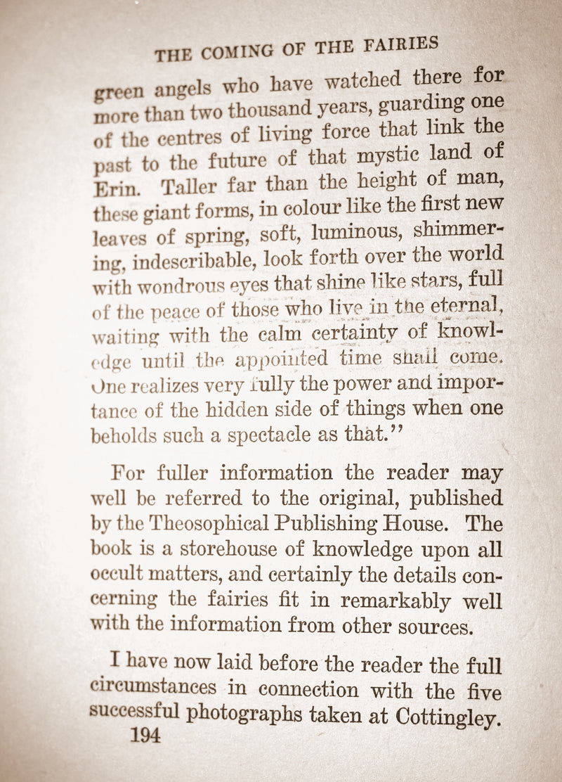 1922 Scarce First Edition on Cottingley FAIRIES - Arthur Conan DOYLE - The Coming of the Fairies.