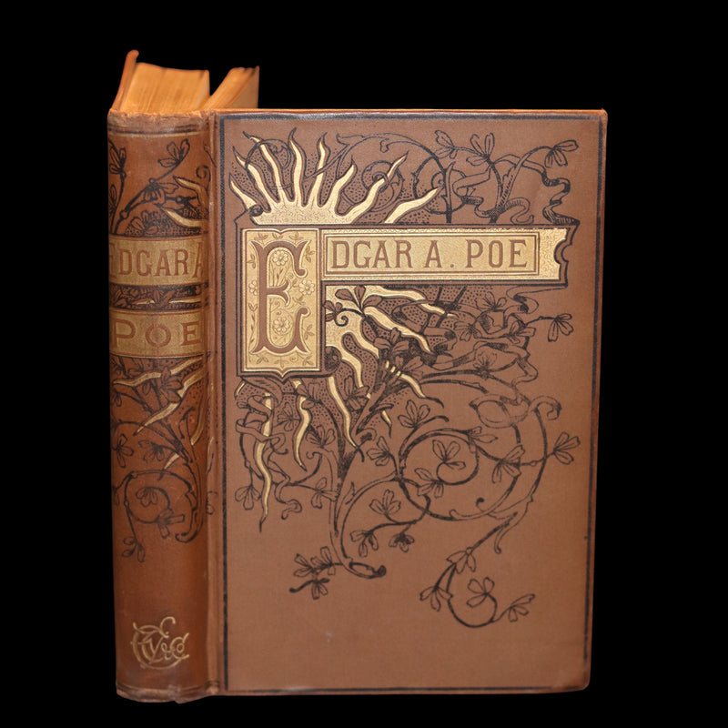 1882 Rare Book - Poems by Edgar Allan POE with Memoir (The Raven, Lenore, Ulalume, ...).