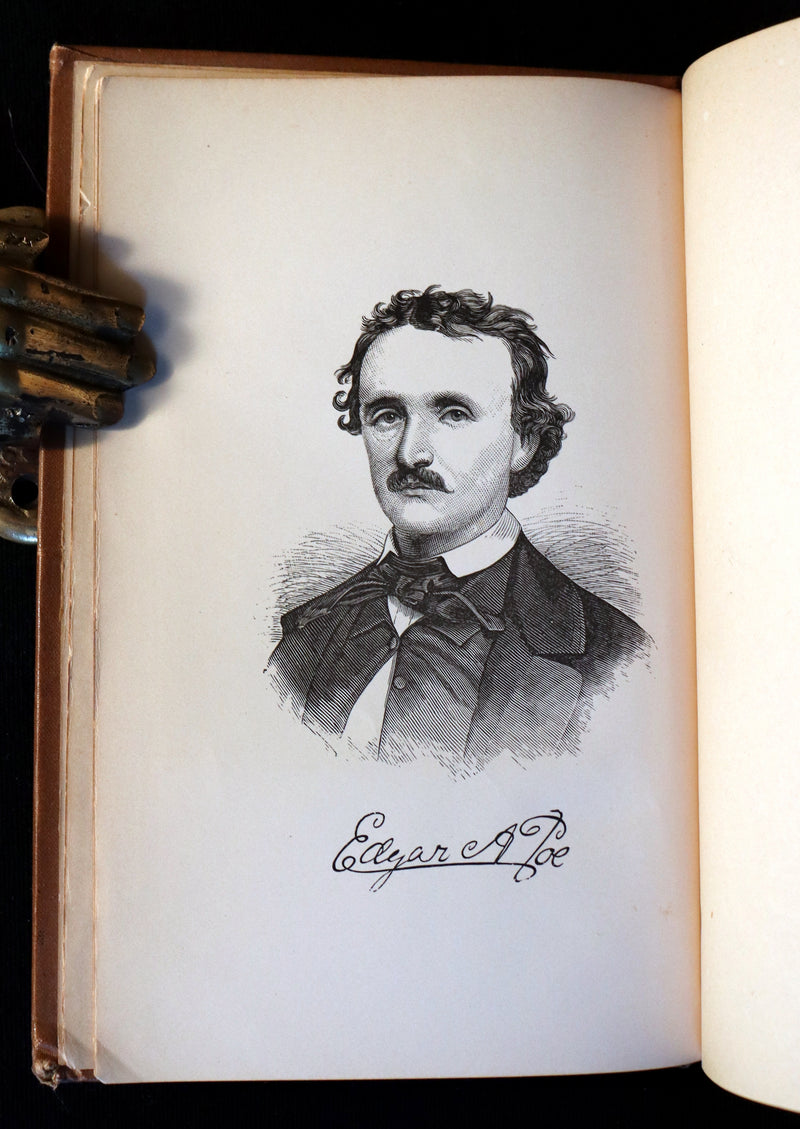1882 Rare Book - Poems by Edgar Allan POE with Memoir (The Raven, Lenore, Ulalume, ...).