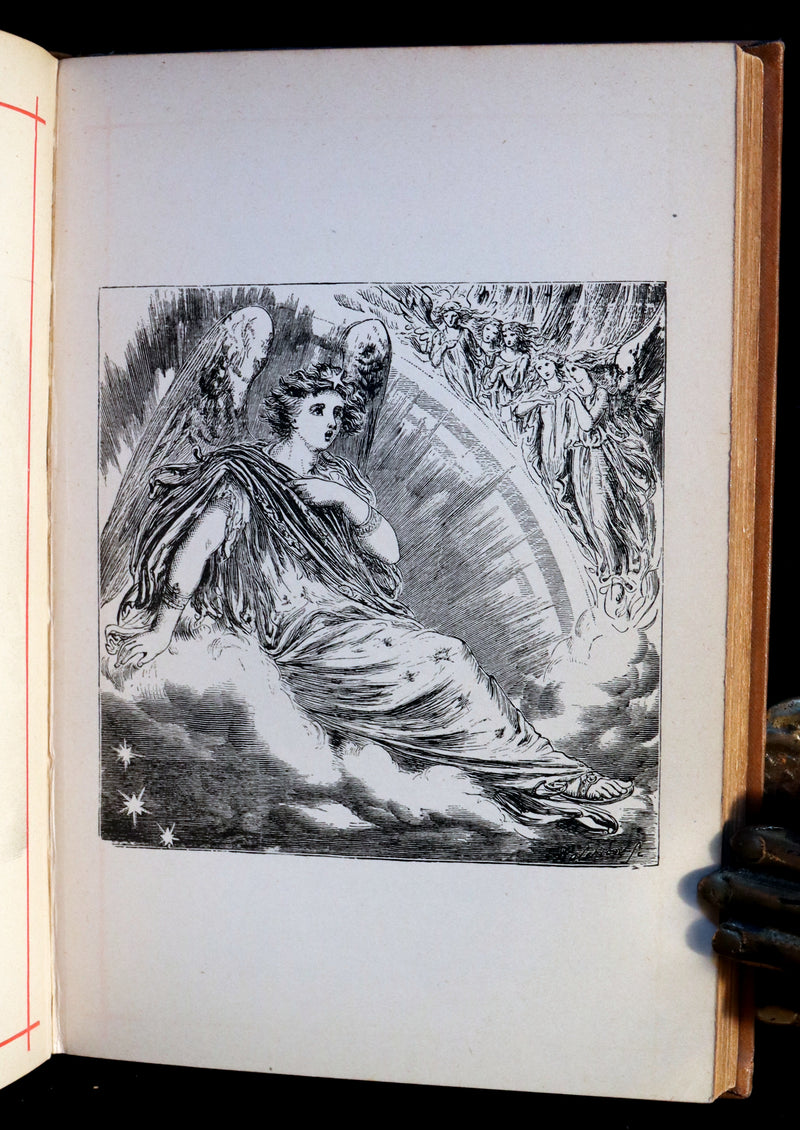 1882 Rare Book - Poems by Edgar Allan POE with Memoir (The Raven, Lenore, Ulalume, ...).