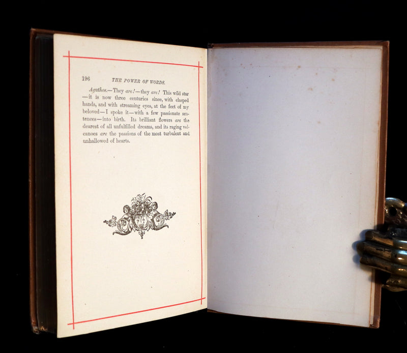 1882 Rare Book - Poems by Edgar Allan POE with Memoir (The Raven, Lenore, Ulalume, ...).