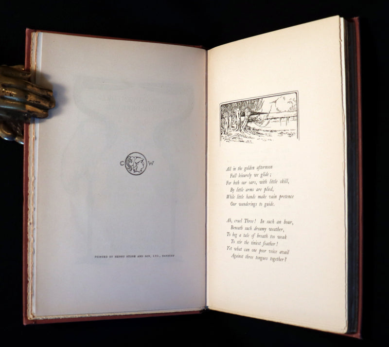 1908 Scarce Book - Alice's Adventures in Wonderland beautifully Illustrated by Amy Millicent Sowerby. 1st US Edition.