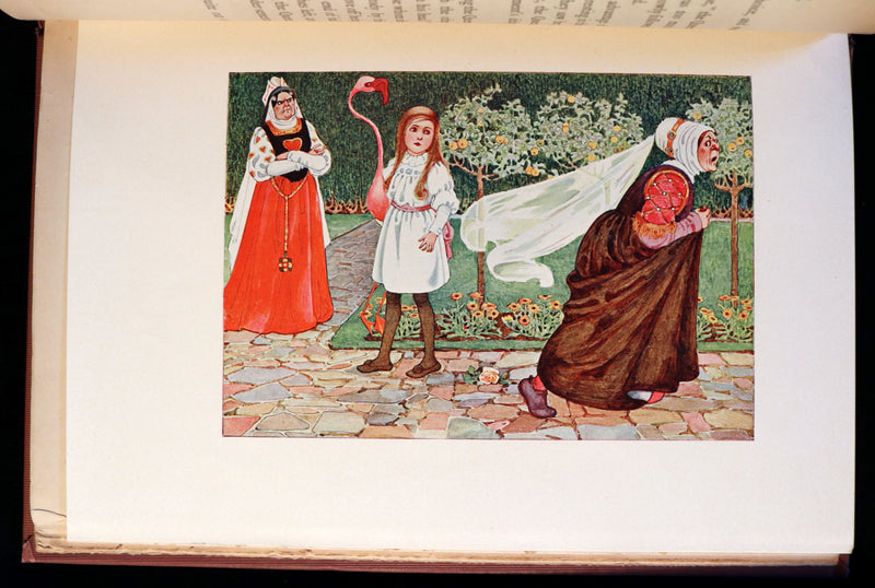 1908 Scarce Book - Alice's Adventures in Wonderland beautifully Illustrated by Amy Millicent Sowerby. 1st US Edition.
