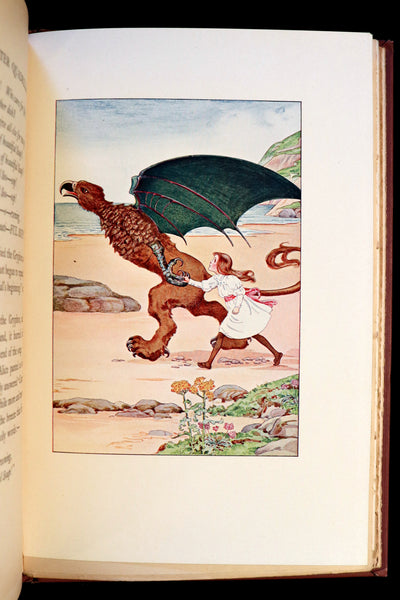 1908 Scarce Book - Alice's Adventures in Wonderland beautifully Illustrated by Amy Millicent Sowerby. 1st US Edition.