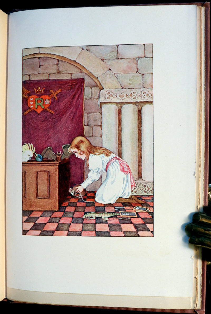 1908 Scarce Book - Alice's Adventures in Wonderland beautifully Illustrated by Amy Millicent Sowerby. 1st US Edition.